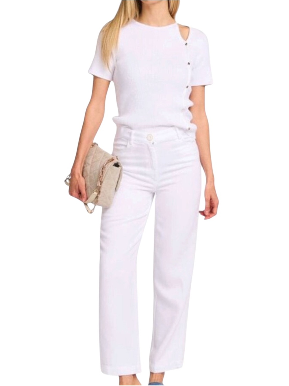 NWT Sessun Nica High Rise Straight Leg Ankle Pants, Size FR36 (US4/26)